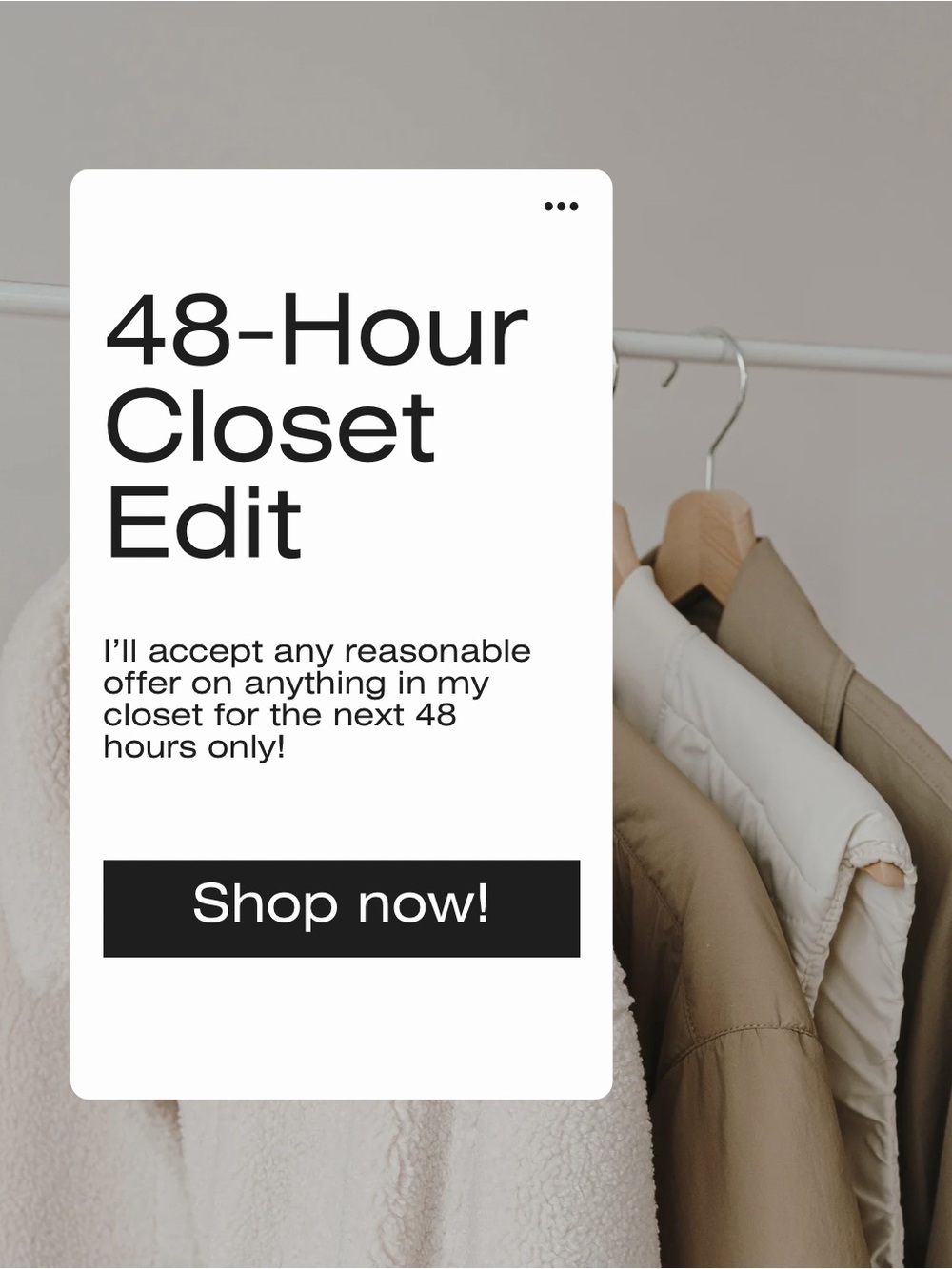 48-Hour Closet Edit Sale!